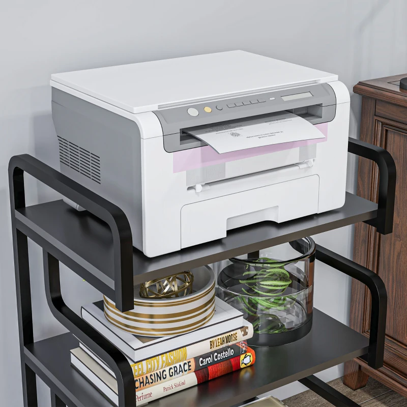 Homcom Rafturi Depozitare – 3 Niveluri, Metal Stil Industrial