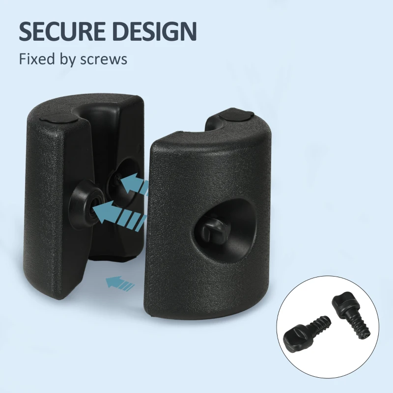 Outsunny HDPE Tent Weights Set of 4, Canopy Weights, Fill with Water or Sand, 48KG