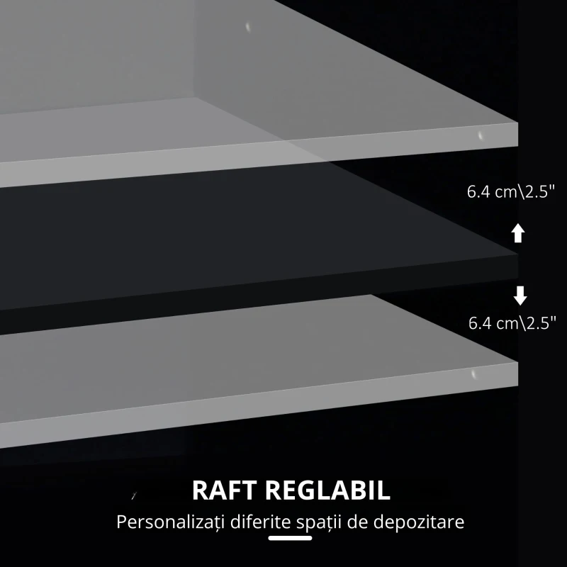 Vinsetto Dulap Mobil pentru Birou – 4 Roti
