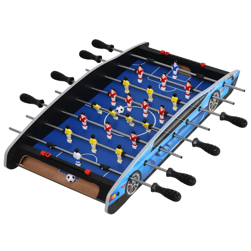 HOMCOM 29 Inch Mini Tabletop Football Foosball Gaming Table  Play Fun Game 74.5L x 36.1W x 12H CM