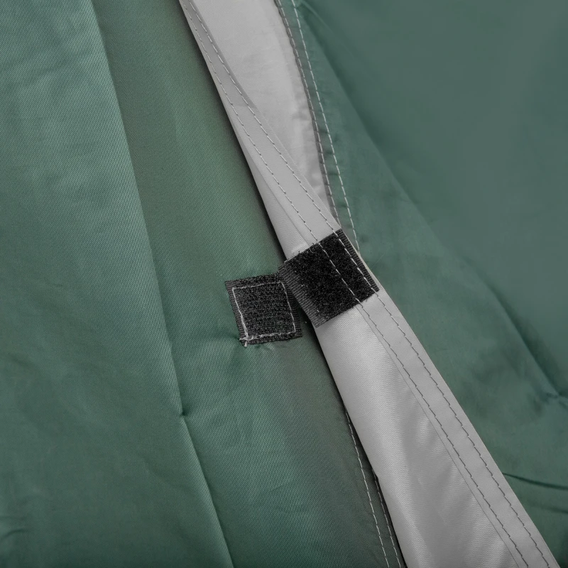 Outsunny cort de camping pentru 2 persoane, orificii din plasă, cârlig pentru lampă, geantă de transport, gri+galben