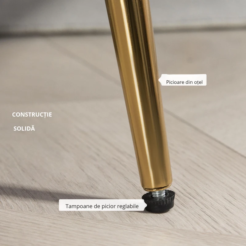 HOMCOM Canapea Modernă de 2 Locuri cu Brațe și Șezut Căptușit, pentru Dormitor și Sufragerie, 130x77x77 cm, Galben(m-6)