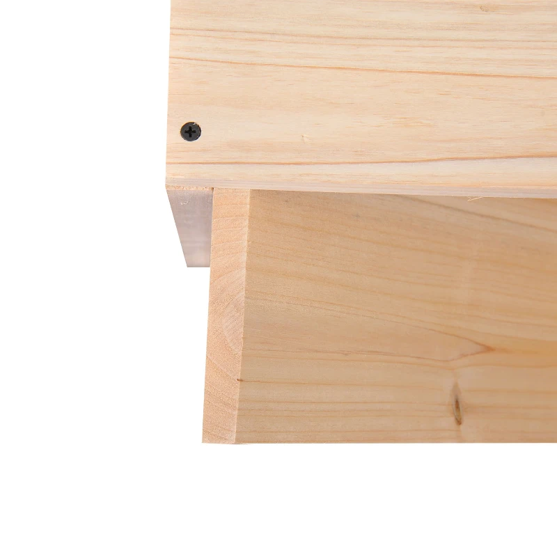 HOMCOM Mobiletto Portabottiglie per Vini e Liquori 24 Bottiglie Legno Naturale