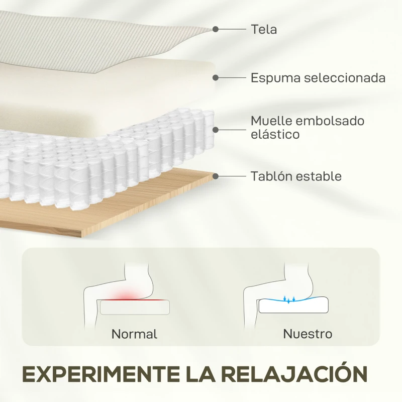 HOMCOM Sillón Levanta Personas con 8 Punto de Masaje Reposapiés Mando a Distancia y Bolsillo Lateral 83x92x110 cm Beige