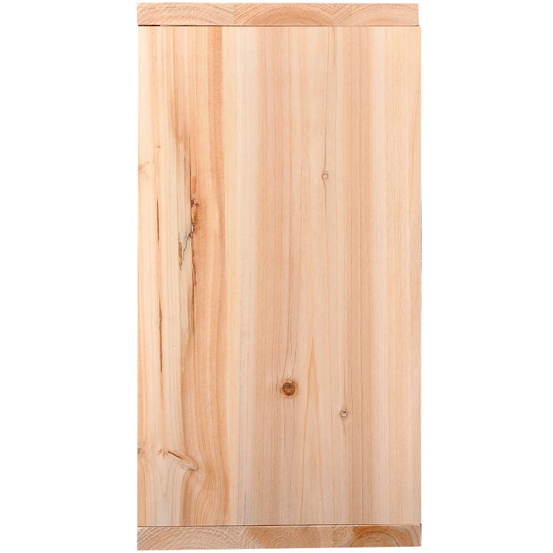 HOMCOM Mobiletto Portabottiglie per Vini e Liquori 24 Bottiglie Legno Naturale