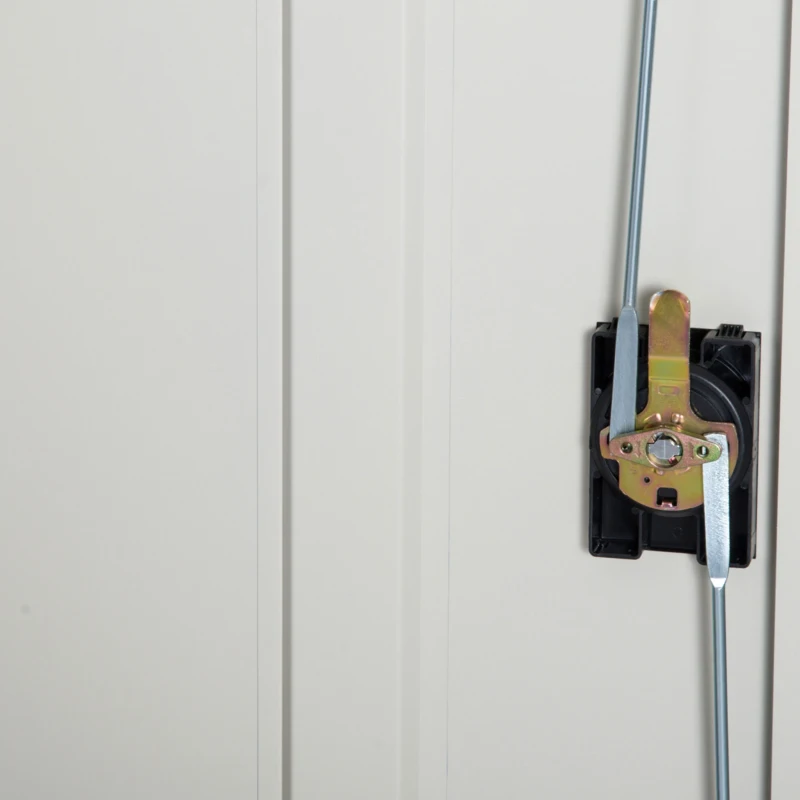 Vinsetto Cool Rolled Steel Tall Office Lockable Filing Cabinet, 2 Doors, 4 Internal Adjustable Shelves, Bookcase Cabinet Storage Unit, 80 L x 40 W x 184 cm