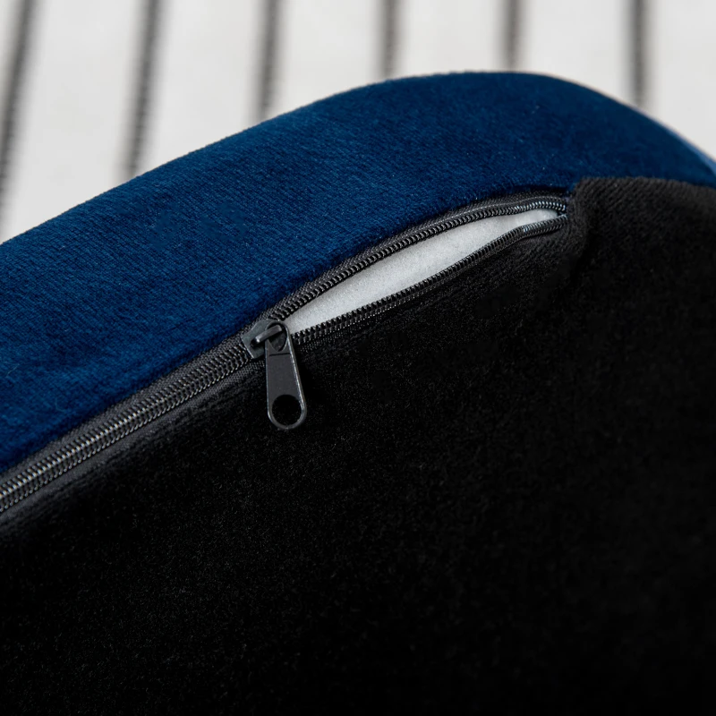 PawHut Sofá para Cães Pequenos com Pés de Madeira Almofada Removível e Capa Lavável  86x55x33 cm Azul