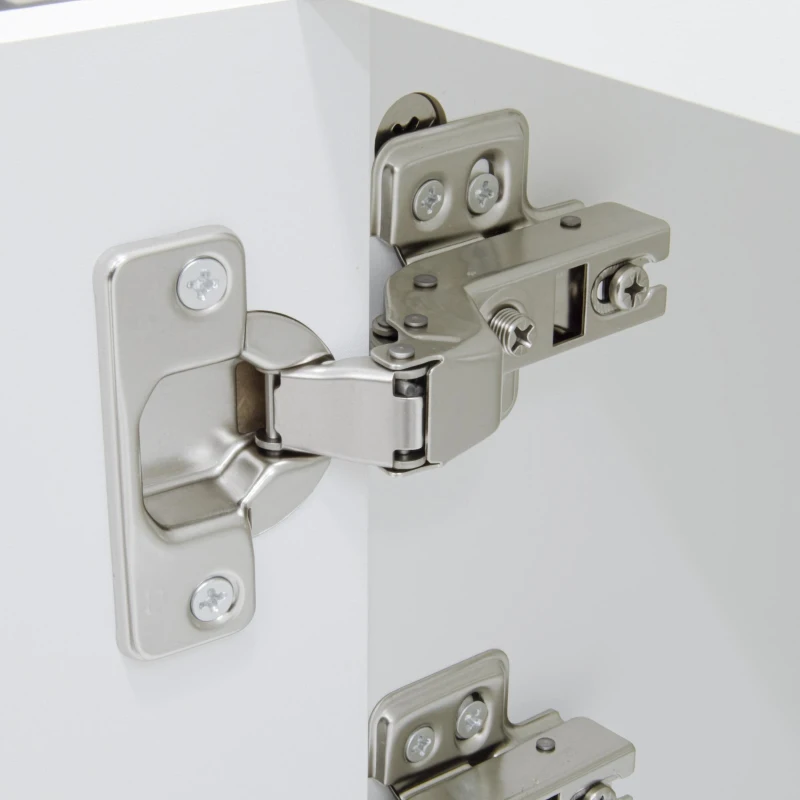 4‑Door Modern TV Cabinet with Semi‑Circular Handles and Soft‑Close Hinges, Media Cabinet with Metal Legs, 180L x 40W x 40.5H cm, White