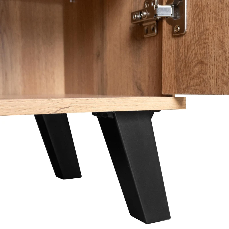 Modern Shoe Cabinet with Adjustable Shelves and Soft-Closing Hinges, Large Storage Locker for Boots and Hallway, 80L x 35W x 110H cm, Wood