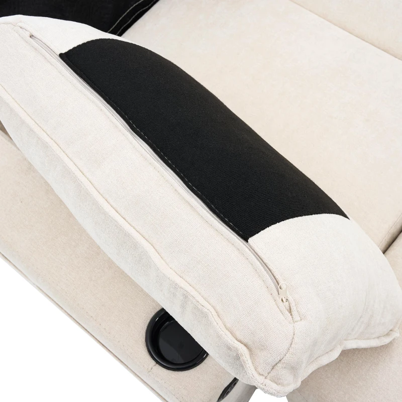 L-Shaped Corner Sofa with USB Charging Ports and Cup Holders, Modular Sofa with Storage Ottoman and Pockets, 202L x 137W x 80H cm, Beige