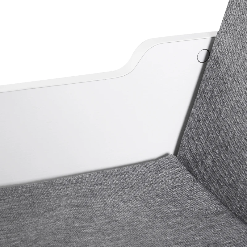 HOMCOM Libreria Scaffale 2 in 1, 6 Scomparti, 102x30x61 cm, Bianco