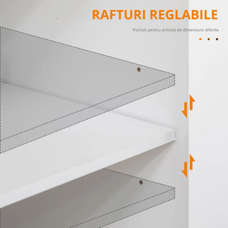 Homcom Carut Bucatarie 109×40×89 cm – Blat Lemn, Roti & Spatiu Depozitare