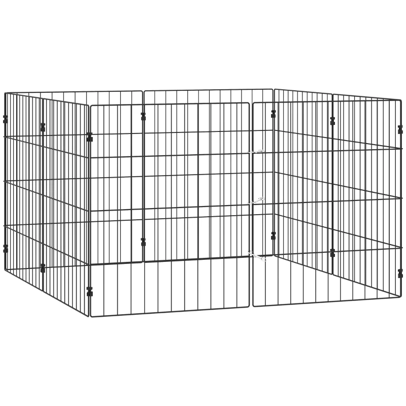 PawHut Cercado para Cães Expandível Dobrável 50x60 cm Preto