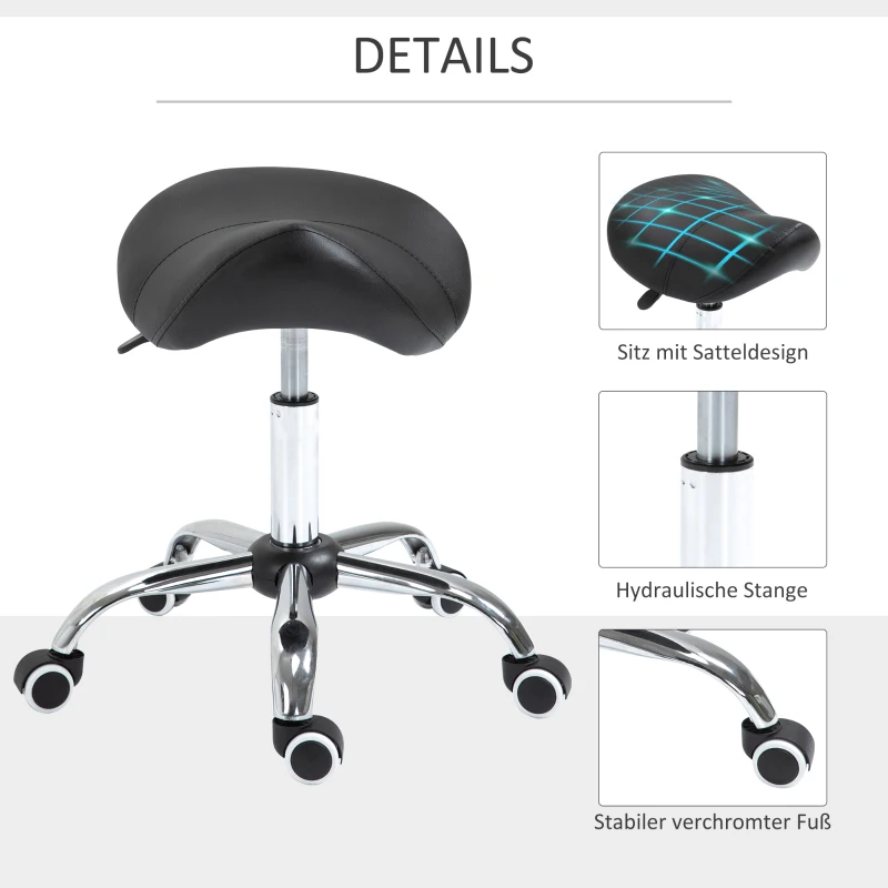 HOMCOM zadelkruk werkkruk(m-6)