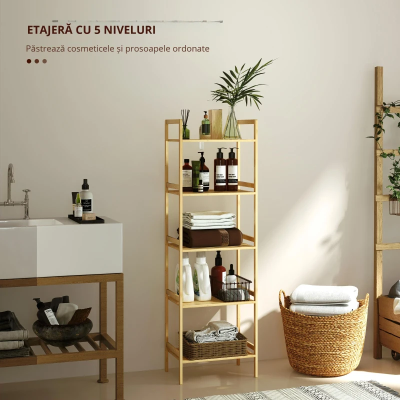 HOMCOM Masă extensibilă 140-180x80cm, albă, pentru 6-8 persoane, pentru spații mici