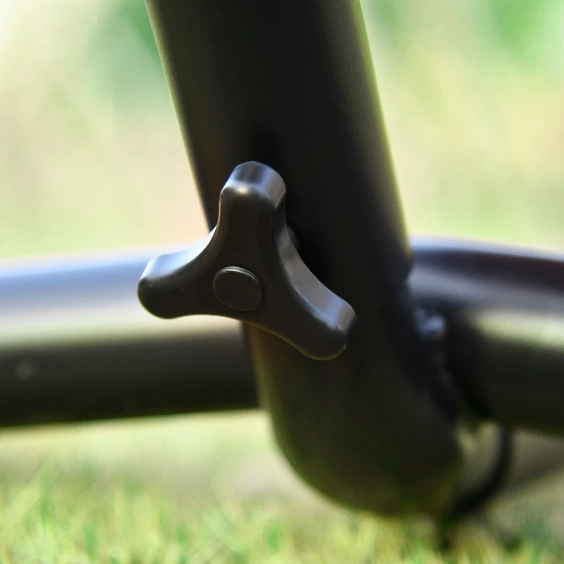 Outsunny Amaca Autoportante con Supporto, Altezza Regolabile e Borsa di Trasporto, 298x117x105 cm, Verde