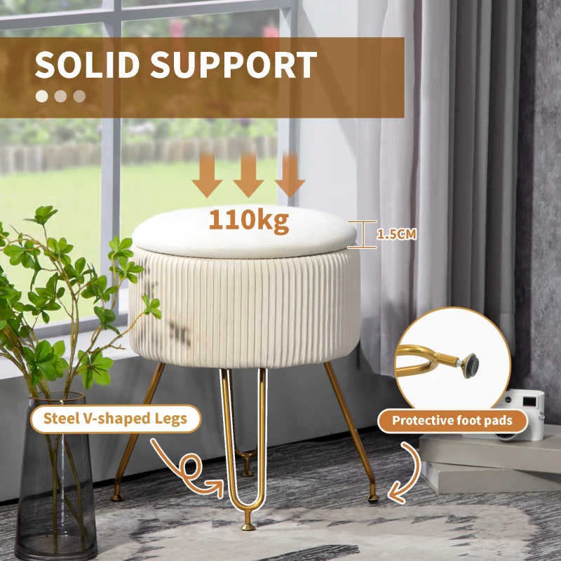 Ławka z pojemnikiem, 2-w-1, tapicerowana, stalowa rama