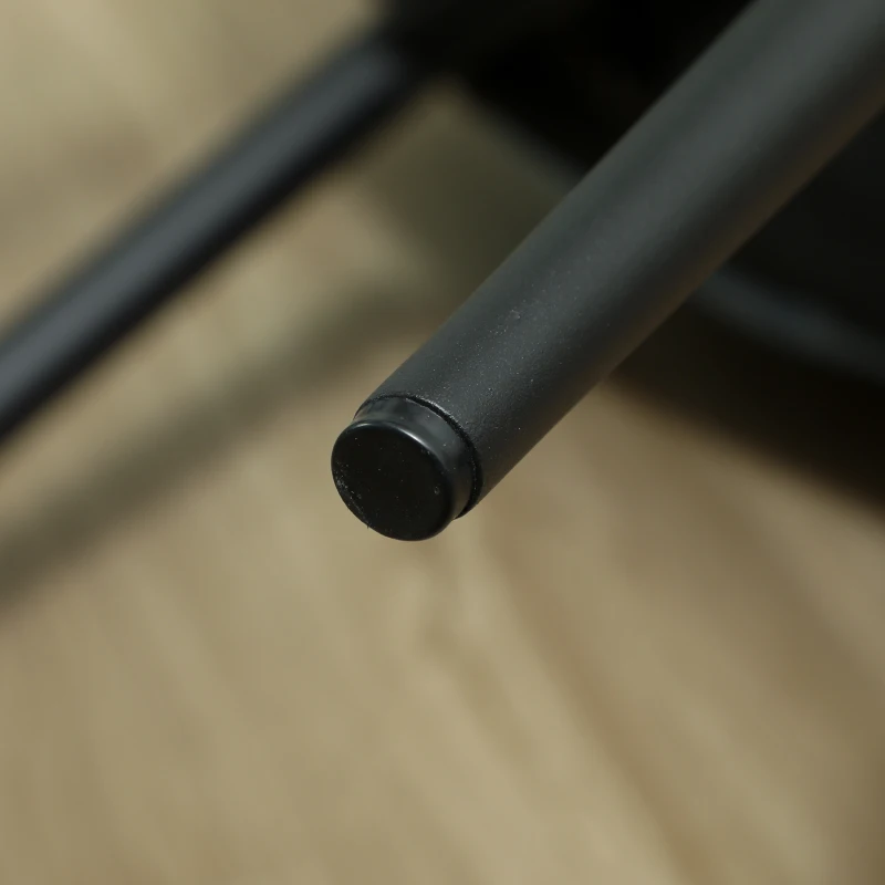 HOMCOM Set 4 Scaune cu Șezut Tapițat și Spătar, Scaune din Catifea și Țesătură cu Efect de Otel, 45x54x87 cm, Albastru Deschis