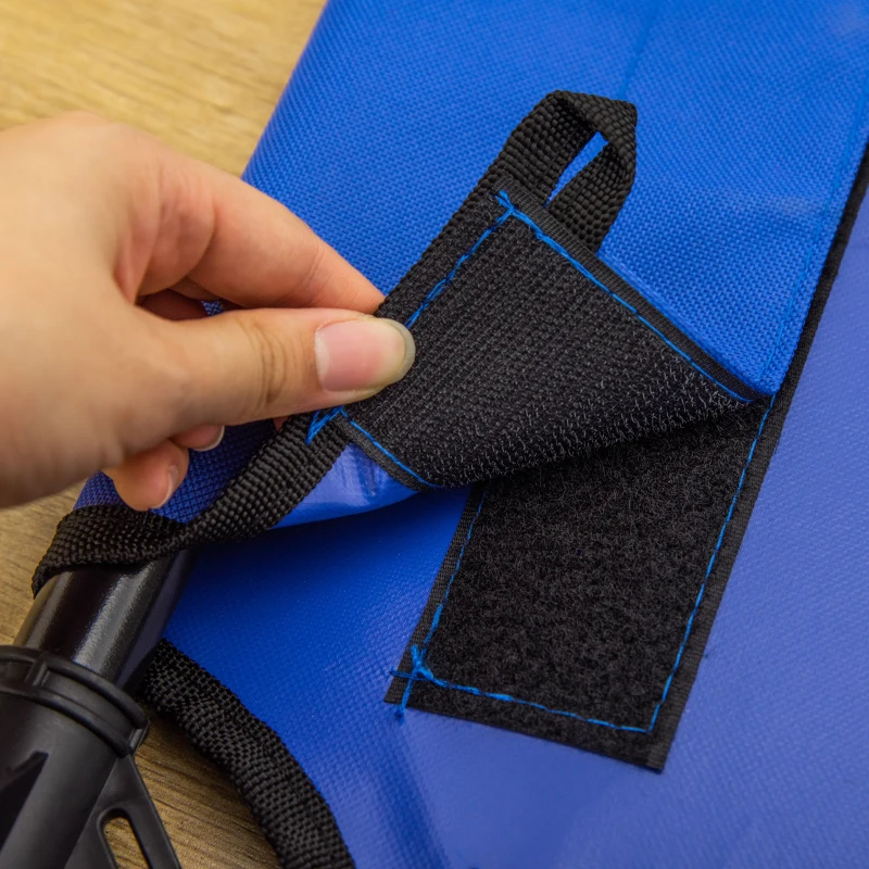 PawHut Cama Elevada para Perros Refrescante y Transpirable Cama para Perros Grandes 92x76x18 cm para Interior Exterior Azul