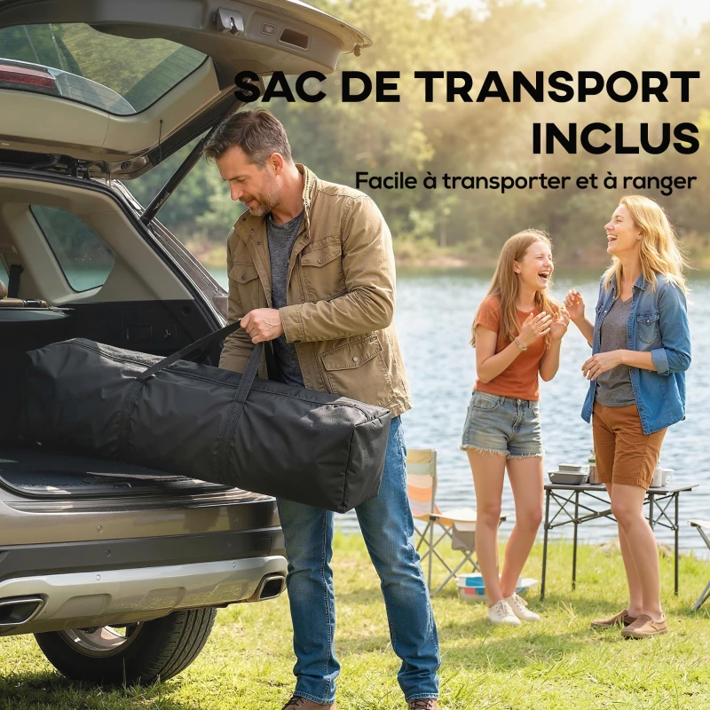 Outsunny Carpa de jardín 2,5 x 2,5 m pop up carpa plegable ajustable en altura protección UV50+ montaje fácil gris oscuro