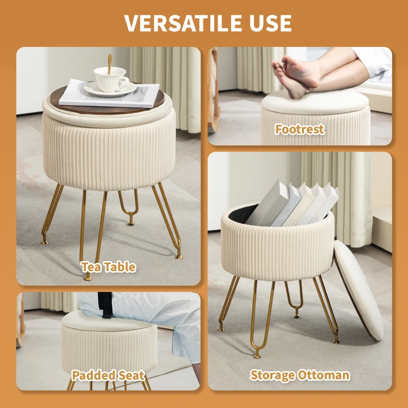 Ławka z pojemnikiem, 2-w-1, tapicerowana, stalowa rama