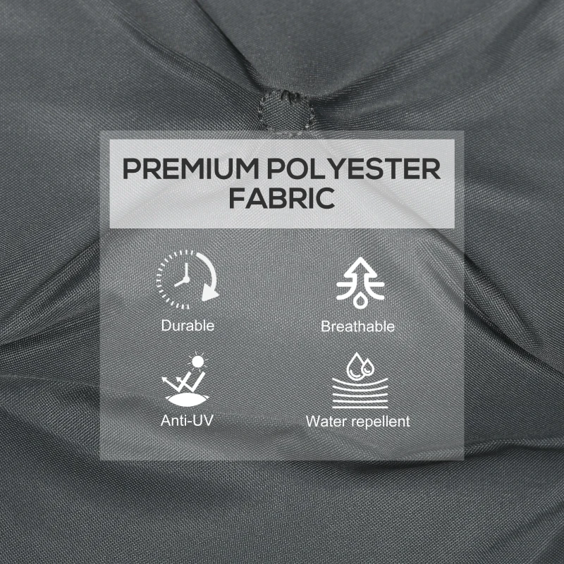 Outsunny Set de Două Perne pentru Scaune de Exterior - Gri