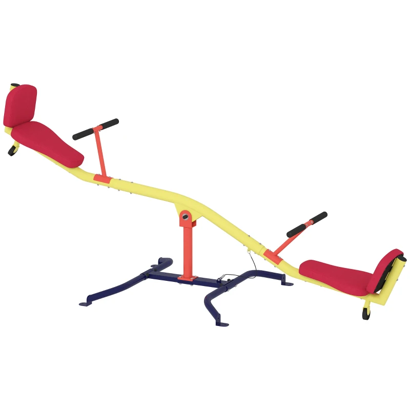 AIYAPLAY Wipp-Schaukel Kipp-Schaukel Drehbar 360° 253x96x75 cm Mehrfarbig