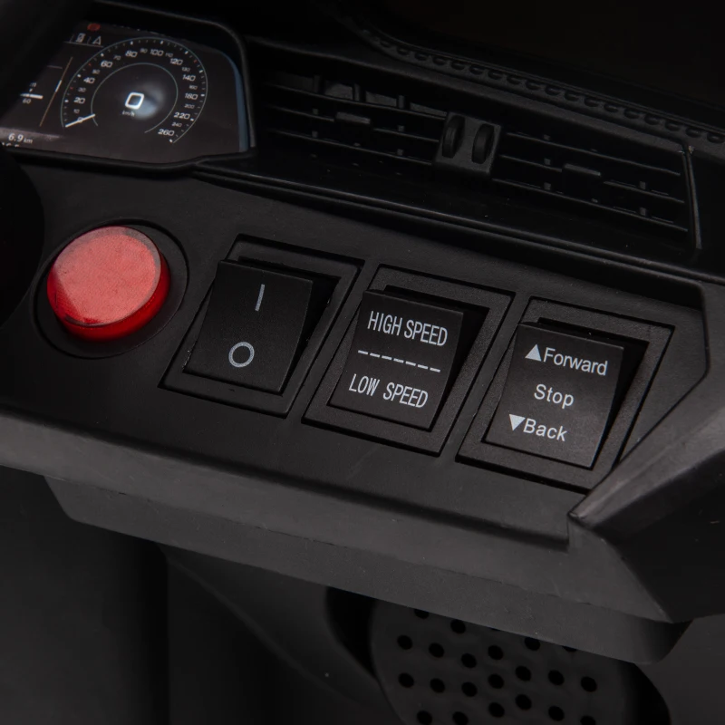 HOMCOM Coche de Batería para Niños 12V Audi E-tron con Mando a Distancia Faros Bocina Música Velocidad 3-5 km/h Blanco