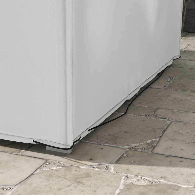 Outsunny Pokrowiec na meble ogrodowe, wodoodporny, przeciwsłoneczny, osłona ochronna 600D Oxford 210 x 140 x 80 cm, szary