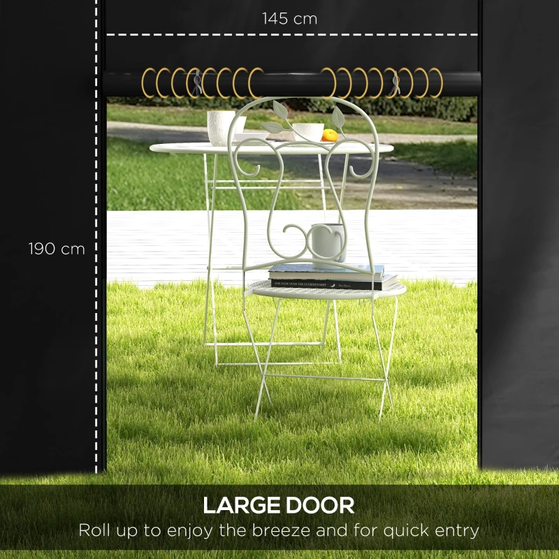 Zestaw 2 bocznych ścianek do pawilonu 3x3/3x6 m, z oknem
