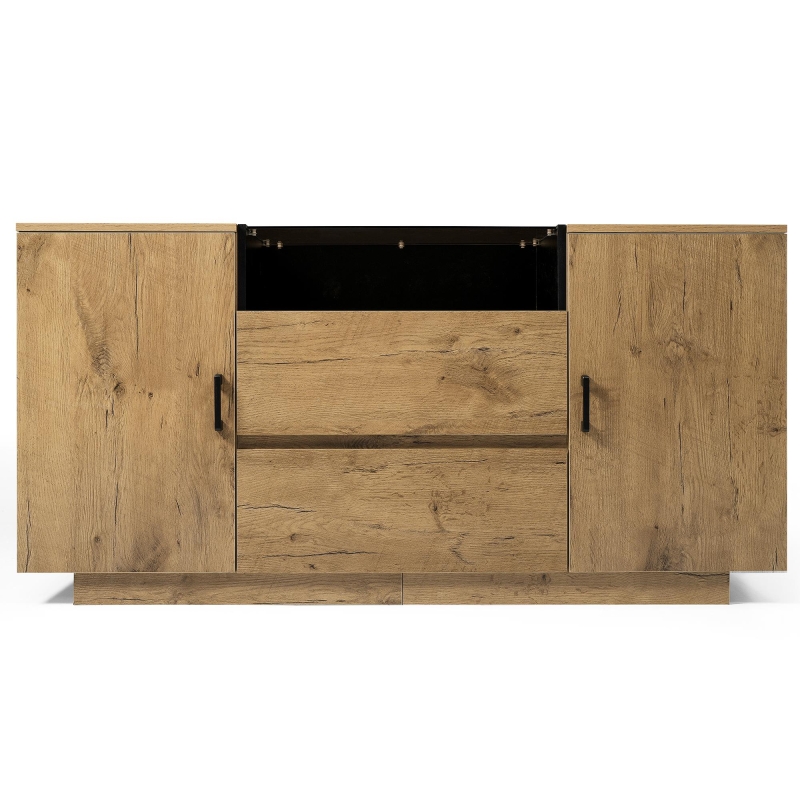 Sideboard mit 2 Schubladen, Naturfarbe