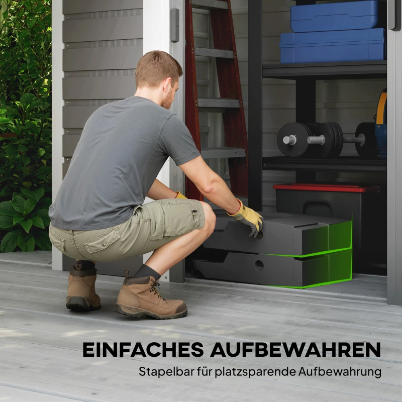 Outsunny Sonnenschirmständer 2-teilig Wasserdicht Schirmgewicht, Schirmständer für Ampelschirm