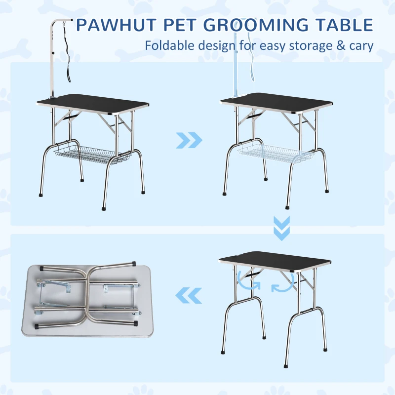Pawhut Dog Pet Folding Grooming Table