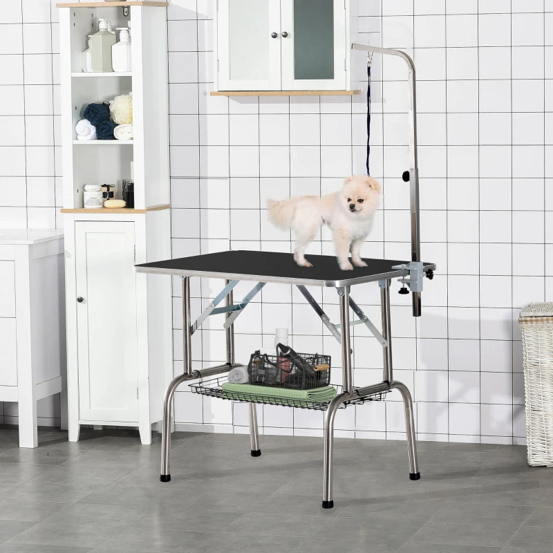 Pawhut Dog Pet Folding Grooming Table