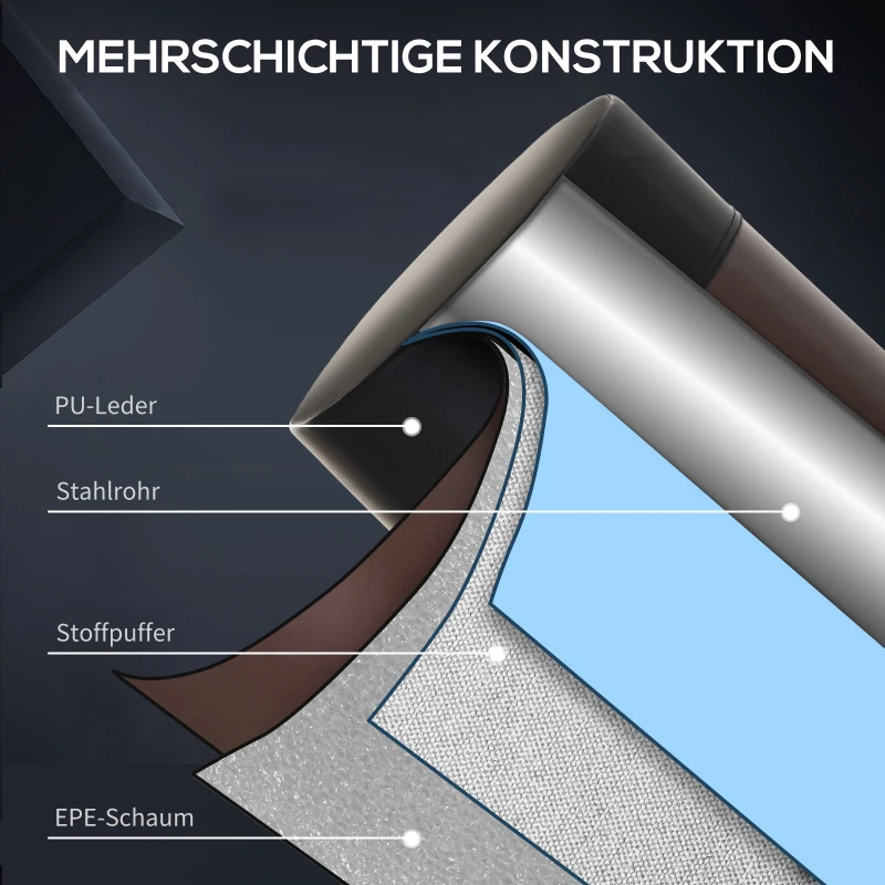 HOMCOM Staande bokszak bokspop bokszak boksdummy in hoogte verstelbaar NIEUW bruin(m-7)