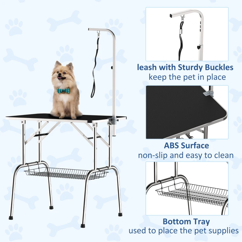 Pawhut Dog Pet Folding Grooming Table