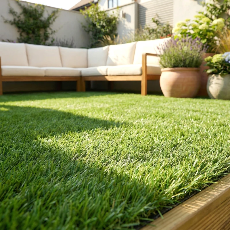 Outsunny Gazon synthétique 22 pièces tapis de gazon artificiel 30x30 cm hauteur d'herbe 25 mm drainage automatique vert