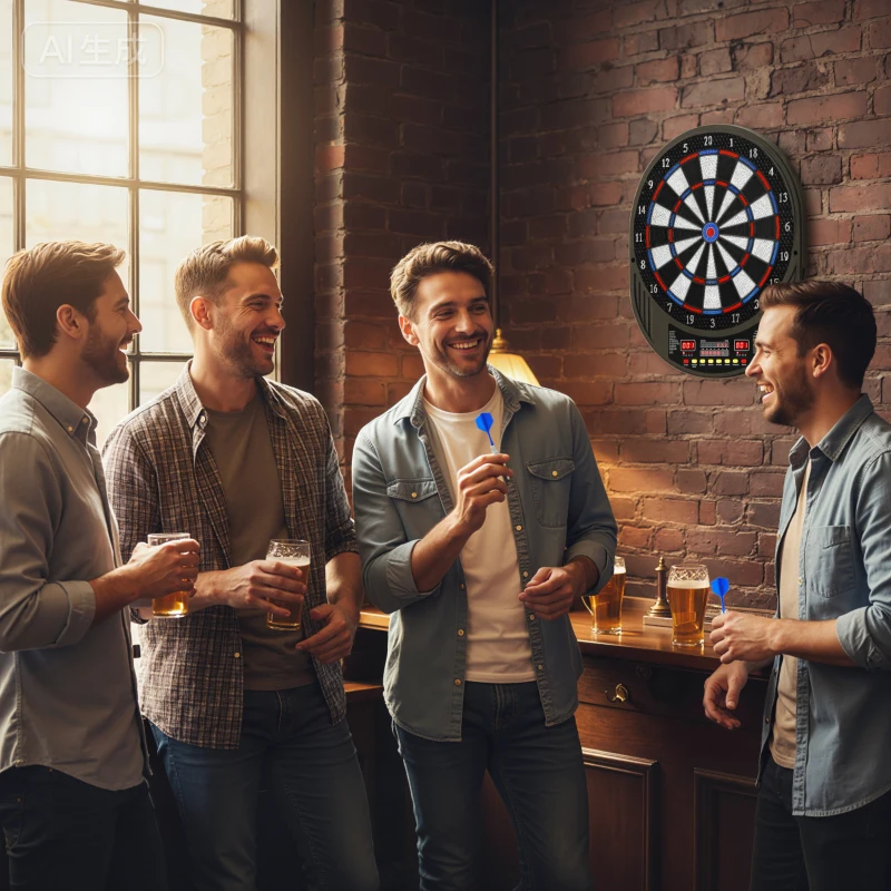 SPORTNOW Jeu de fléchettes électronique avec embouts souples, doubles écrans LED, 33 jeux, 202 variations, jusqu'à 8 joueurs