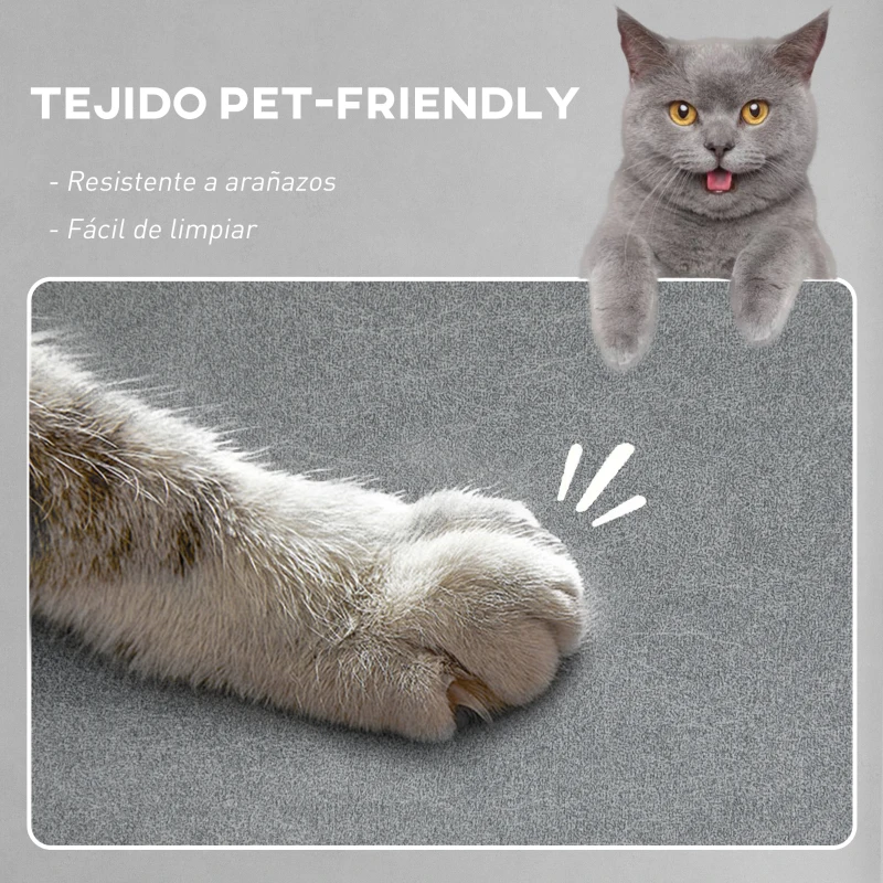 HOMCOM Sillón Relax Reclinable Eléctrico con Calor Lumbar Masaje Vibración Motor Silencioso Función de Memoria Gris