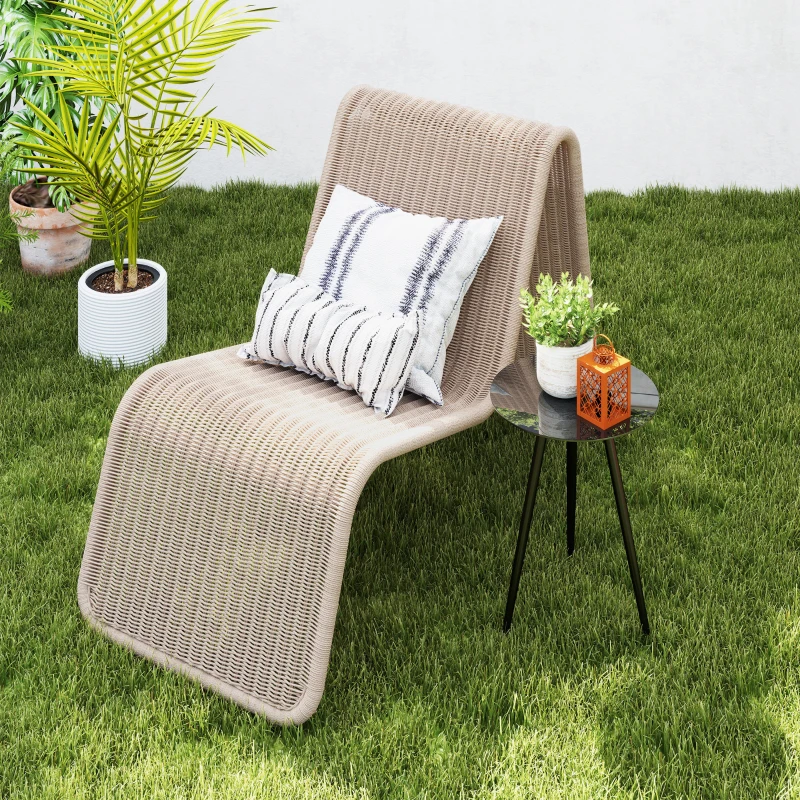 Outsunny Petite table basse ronde, table d'appoint, plateau en verre trempé, pieds effilés, cadre en acier, Ø 40 x 50 cm, noir