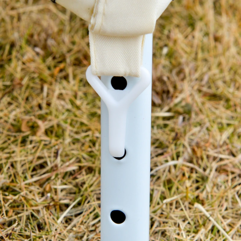 Outsunny Tonnelle barnum style colonial dim. 3L x 3l x 2,45H m 4 moustiquaires 2 zippées beige noir