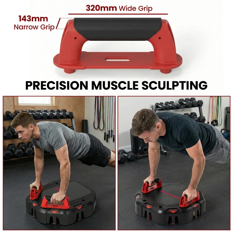 SPORTNOW Deska do pompek 7-w-1 Regulowana z taśmami oporowymi, kółkami i kotwicą drzwiową, składana