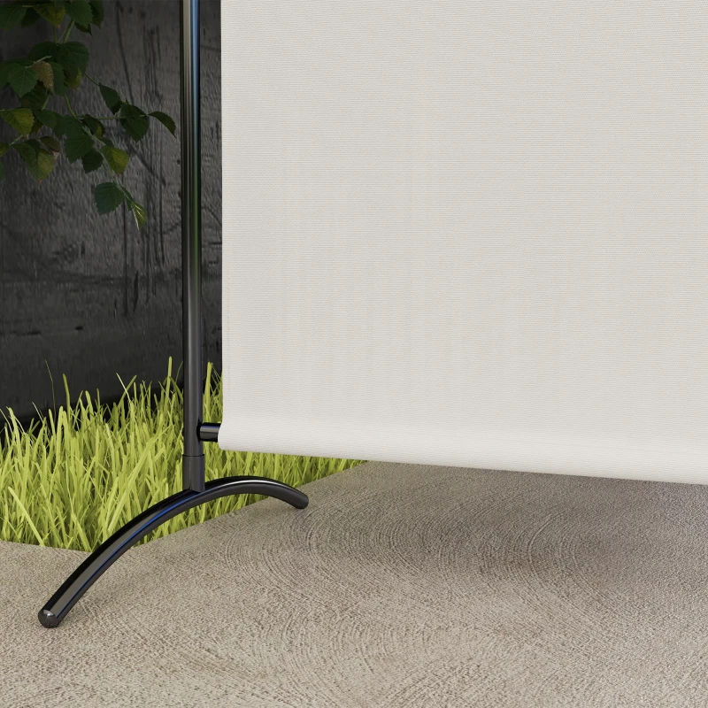 Outsunny Paravent Extérieur à Panneau Unique, Séparateur de Pièce de 180H cm avec Protection UV30+, Beige