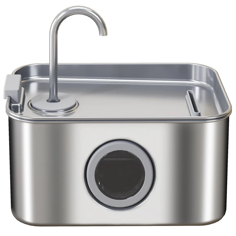 PawHut Poidełko dla Kotów 3,2L z Cichą Pompą i Filtrem Węglowym