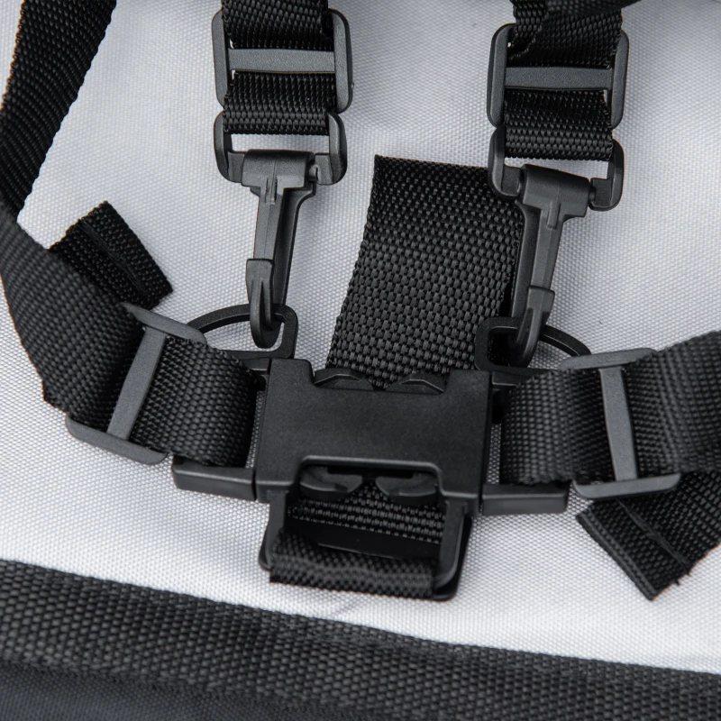 HOMCOM Remorca pentru bicicleta pentru copii 2 in 1, centura in 5 puncte, geanta de depozitare, reflector, steag, galben(m-15)