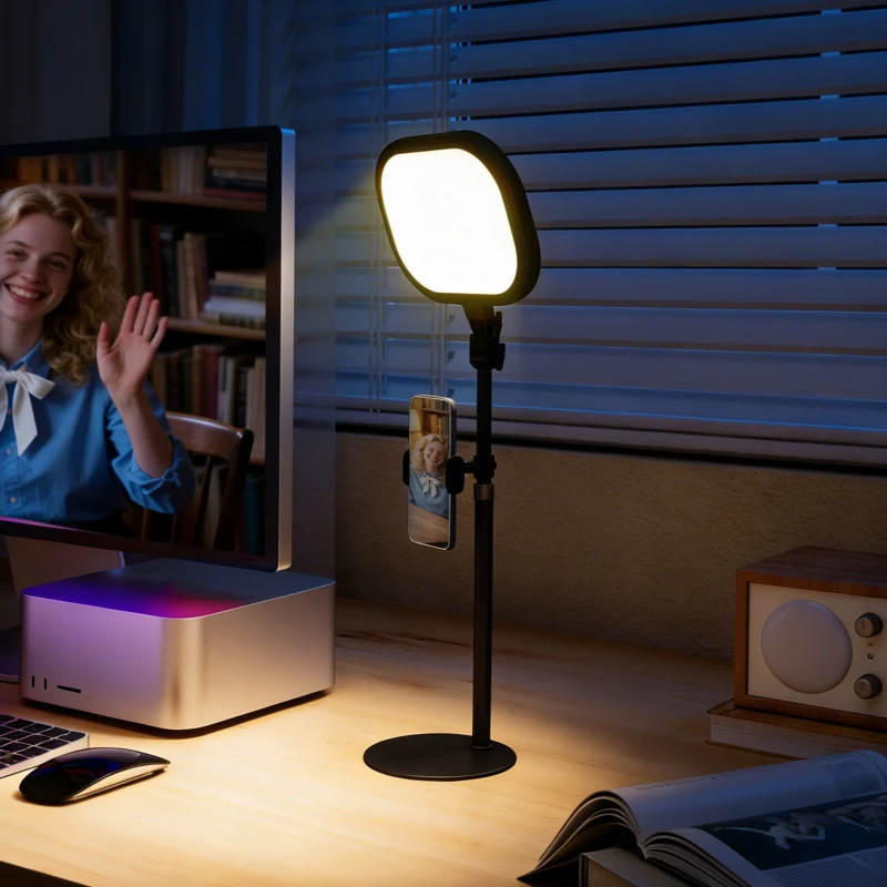 HOMCOM Lampe de bureau LED dimmable 5 modes de couleur 10 niveaux de luminosité port USB minuterie support pour téléphone noir