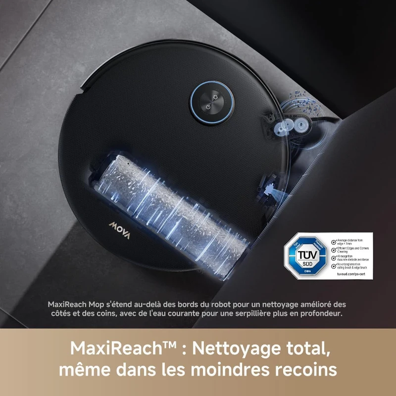 Mova Z60 Ultra Roller Complete - Aspirateur Laveur avec Technologie de Nettoyage HydroForce - 28 000Pa - DuoSolution- StepMaster 2.0