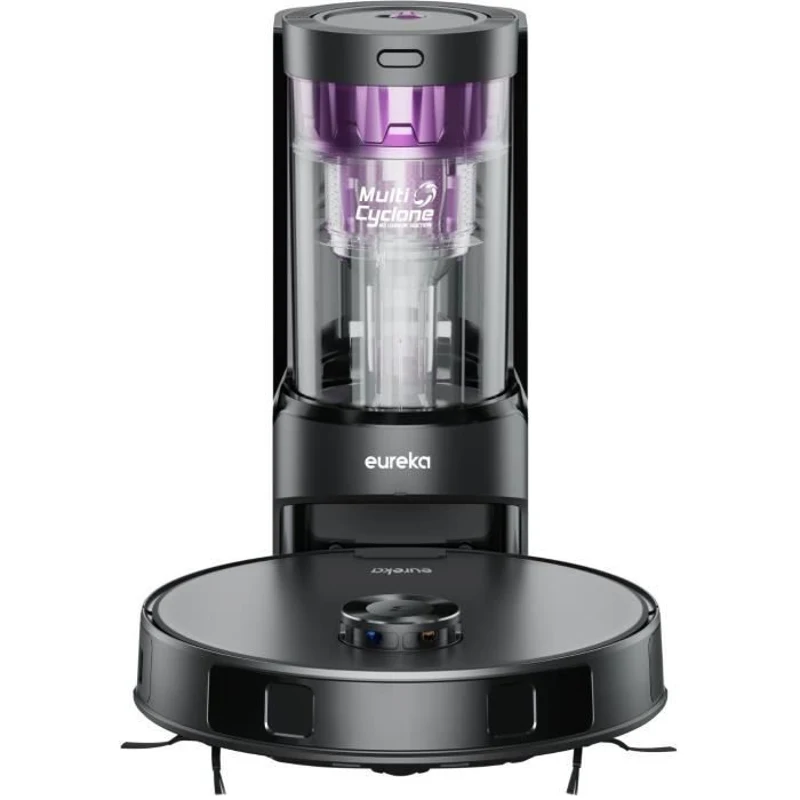EUREKA E20 Plus - Aspirateur Robot avec Station de Vidange Automatique - 8000 Pa - Anti Enchevetrement - Évitement d'Obstacles 3D