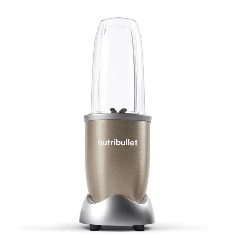 Blender personnel - NUTRIBULLET Pro 900 - NB907CP - 900W - 2 tasses + 2 couvercles + anneau - Doré