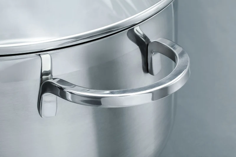 Batterie de cuisine - Induction - GSW - ALARA - Acier inoxydable massif 18/10 - 14 pieces